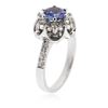Image 3 : 14KT White Gold 1.07 ctw Tanzanite and Diamond Ring