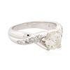 Image 2 : 14KT White Gold 1.67 ctw Diamond Ring