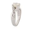 Image 3 : 14KT White Gold 1.67 ctw Diamond Ring