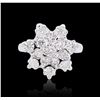 Image 1 : 14KT White Gold 1.14 ctw Diamond Ring