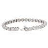 Image 3 : 14KT White Gold 7.26 ctw Diamond Tennis  Bracelet