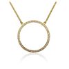 Image 1 : 18KT Yellow Gold 1.00 ctw Diamond Pendant With Chain