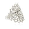 Image 2 : 14KT White Gold 0.48 ctw Diamond Ring