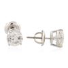 Image 2 : 14KT White Gold 1.82 ctw Diamond Earrings