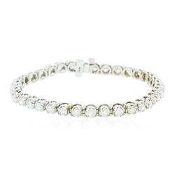 14KT White Gold 5.48 ctw Diamond Bracelet