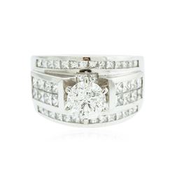 18KT White Gold 3.70 ctw Diamond Ring