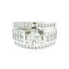 Image 1 : 18KT White Gold 3.70 ctw Diamond Ring