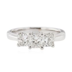 14KT White Gold 0.98 ctw Diamond Ring