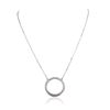 Image 2 : 18KT White Gold 1.35 ctw Diamond Pendant With Chain