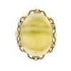 Image 1 : 14KT Yellow Gold Fluorite and Diamond Ring