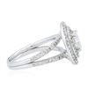 Image 3 : 14KT White Gold 1.54 ctw Diamond Ring