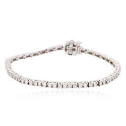 18KT White Gold 2.55 ctw Diamond Tennis Bracelet