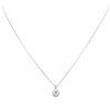 Image 1 : 14KT White Gold 1.08 ctw Diamond Pendant With Chain