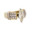 Image 2 : 18KT Yellow Gold 2.24 ctw Marquise Cut Diamond Ring