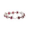 Image 3 : 14KT White Gold 20.28 ctw Ruby and Diamond Bracelet