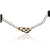 Image 1 : 18KT Yellow Gold 0.18 ctw Diamond and  Pearl Necklace