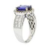 Image 3 : 14KT White Gold 1.93 ctw Tanzanite and Diamond Ring