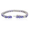 Image 3 : 14KT White Gold 13.26 ctw Tanzanite and Diamond Bracelet