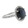 Image 3 : 14KT White Gold 7.42 ctw Sapphire and Diamond Ring