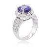 Image 3 : 14KT White Gold 2.93 ctw Tanzanite and Diamond Ring