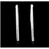Image 1 : 14KT White Gold 2.69 ctw Diamond Earrings