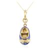 Image 2 : 14KT Yellow Gold Baby Shoe Pendant With Chain