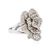 Image 2 : 14KT White Gold 0.66 ctw Diamond Ring
