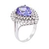 Image 3 : 14KT White Gold 5.20 ctw Tanzanite and Diamond Ring