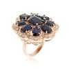 Image 3 : 14KT Rose Gold 10.37 ctw Sapphire Ring