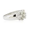 Image 2 : 14KT White Gold 0.65 ctw Diamond Ring