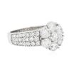 Image 2 : 14KT White Gold 2.55 ctw Diamond Ring