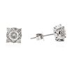 Image 2 : 14KT White Gold 1.36 ctw Diamond Earrings