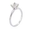 Image 3 : 14KT White Gold 0.87 ctw Princess Cut Diamond Solitaire Ring