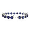 Image 3 : 14KT White Gold 30.21 ctw Sapphire and Diamond Bracelet
