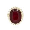 Image 1 : 14KT Yellow Gold 4.66 ctw Ruby and Diamond Ring