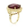 Image 3 : 14KT Yellow Gold 4.66 ctw Ruby and Diamond Ring