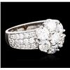 Image 2 : 14KT White Gold 2.42 ctw Diamond Ring