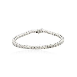 14KT White Gold 5.76 ctw Diamond Bracelet