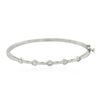 Image 1 : 14KT White Gold 0.82 ctw Diamond Bangle Bracelet