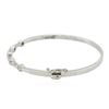 Image 2 : 14KT White Gold 0.82 ctw Diamond Bangle Bracelet