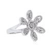 Image 2 : 18KT White Gold 0.48 ctw Diamond Ring