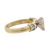 Image 3 : 14KT Yellow Gold 1.38 ctw Pear Cut Diamond Ring