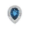 Image 1 : 14KT Two-Tone Gold 8.54 ctw Topaz and Diamond Ring