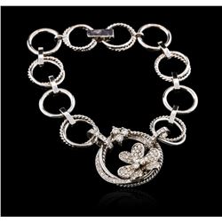 14KT White Gold 1.00 ctw Diamond Bracelet