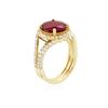 Image 3 : 14KT Yellow Gold 5.07 ctw Ruby and Diamond Ring