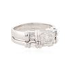 Image 2 : Platinum 2.00 ctw Diamond Ring Wedding Set