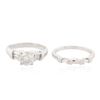 Image 3 : Platinum 2.00 ctw Diamond Ring Wedding Set