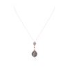 Image 1 : 14KT Rose Gold 0.76 ctw Diamond Pendant With Chain