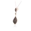 Image 3 : 14KT Rose Gold 0.76 ctw Diamond Pendant With Chain