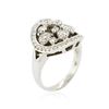 Image 3 : 14KT White Gold 0.81 ctw Diamond Ring